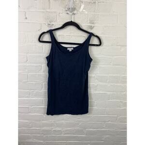 A Pea In The Pod Women's Scoop Neck Tank Top Sleeveless Blue Size Medium